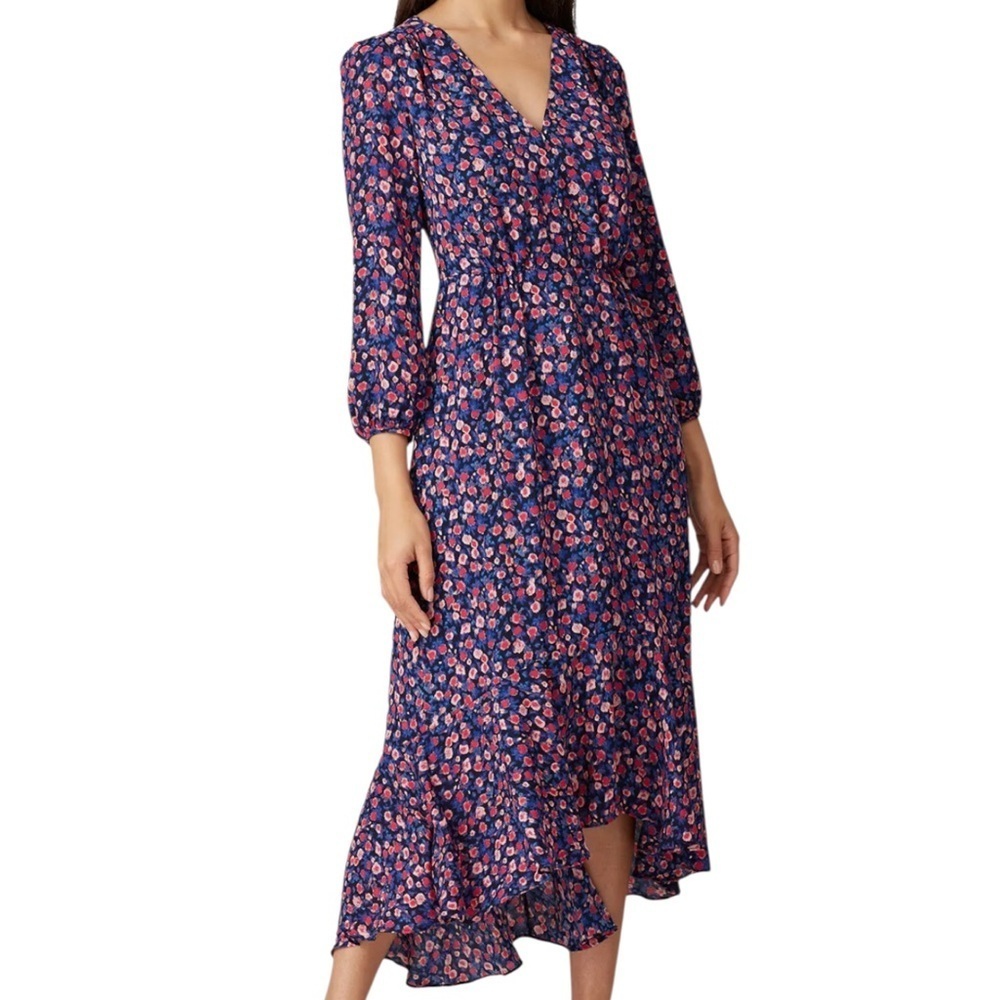 EUC J. Crew Ramea Floral Crepe Dress Size 6